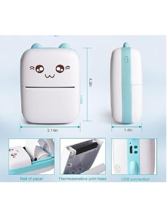 Mini Thermal Printer | Wireless Bluetooth Inkless Pocket Printer