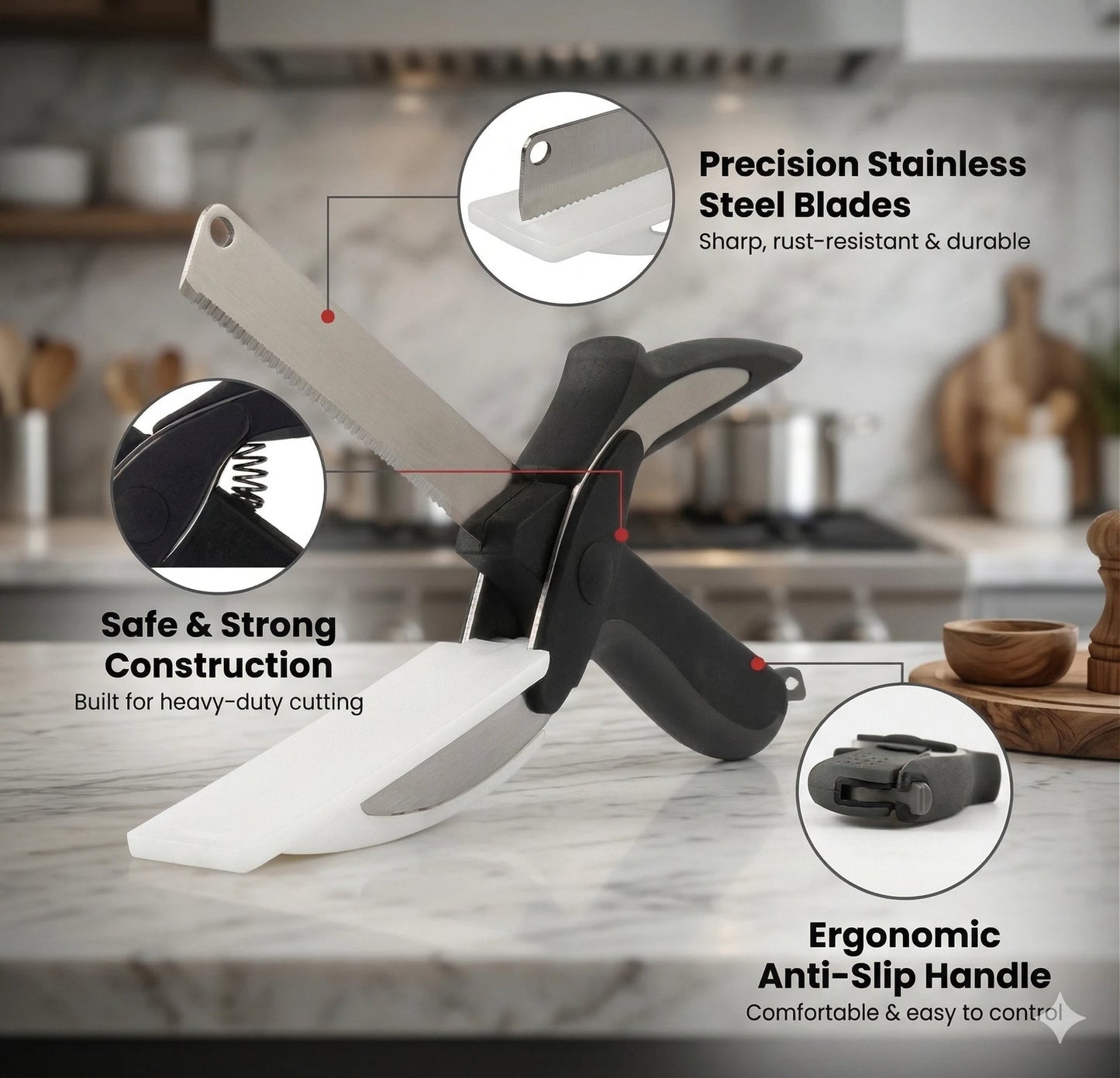 Clever Cutter™ 2-in-1 Kitchen Knife & Cutting Board